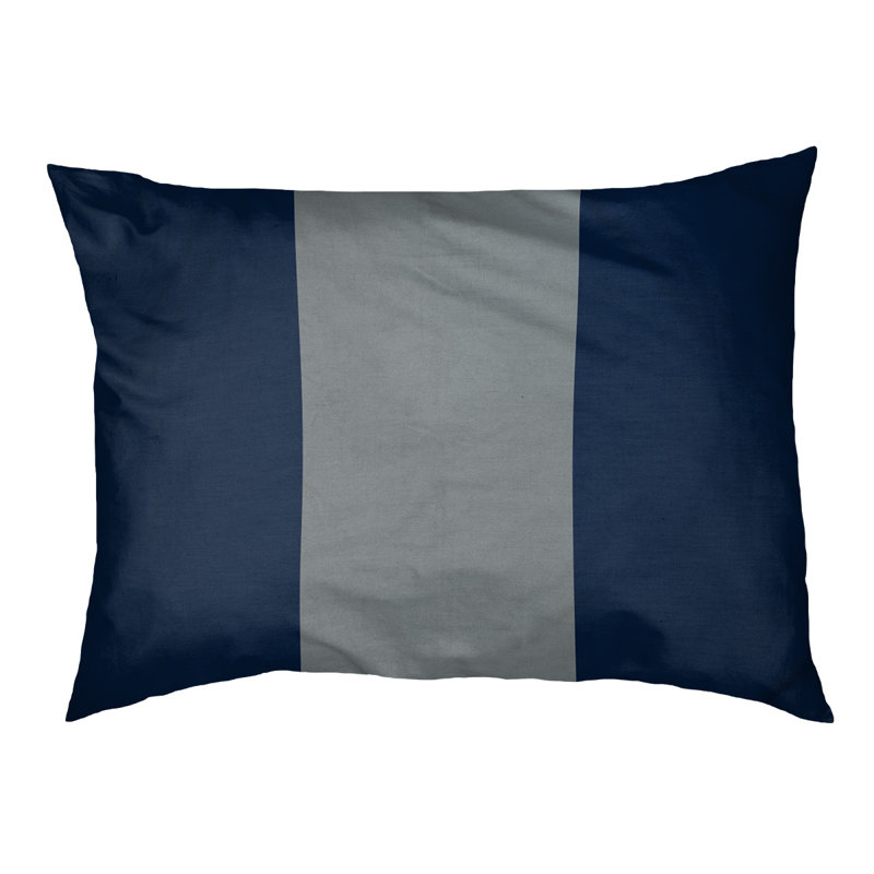 Coussin pour chien Arizona Tempe, Grand (l 40 po x P 30 po x H 6,5 po), Bleu marin / Argent
