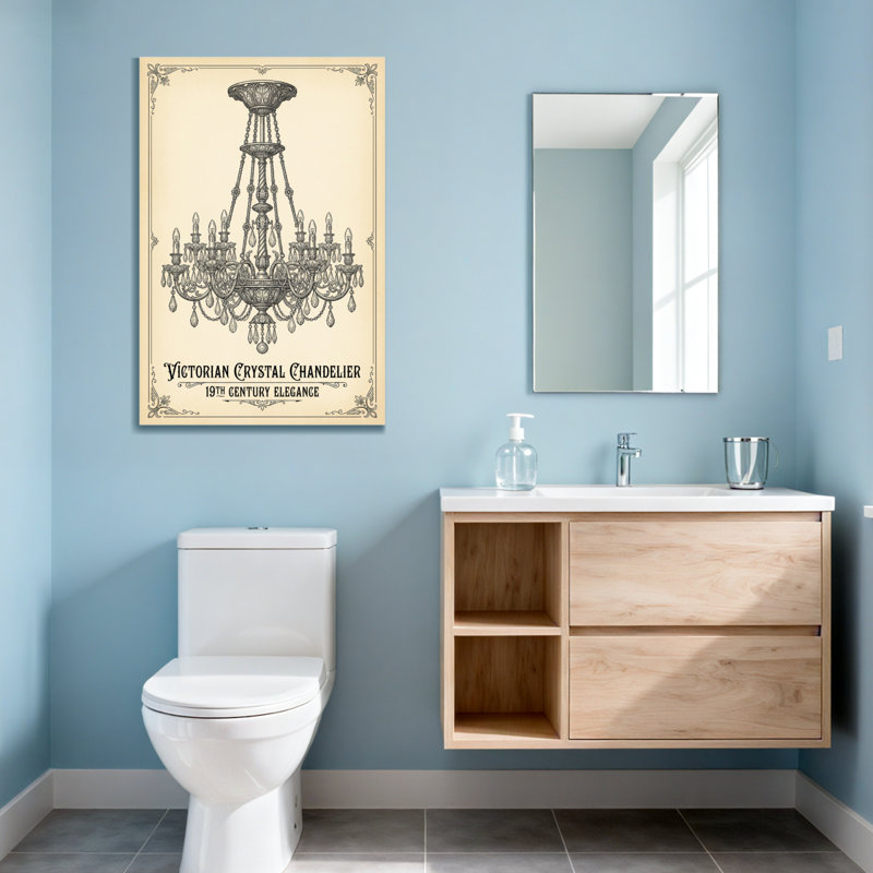 Impression de lustre en cristal Fashion Victorian, H 12 po x l 18 po