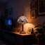 Lampe de table en verre de style Bariff Tiffany - Base E26