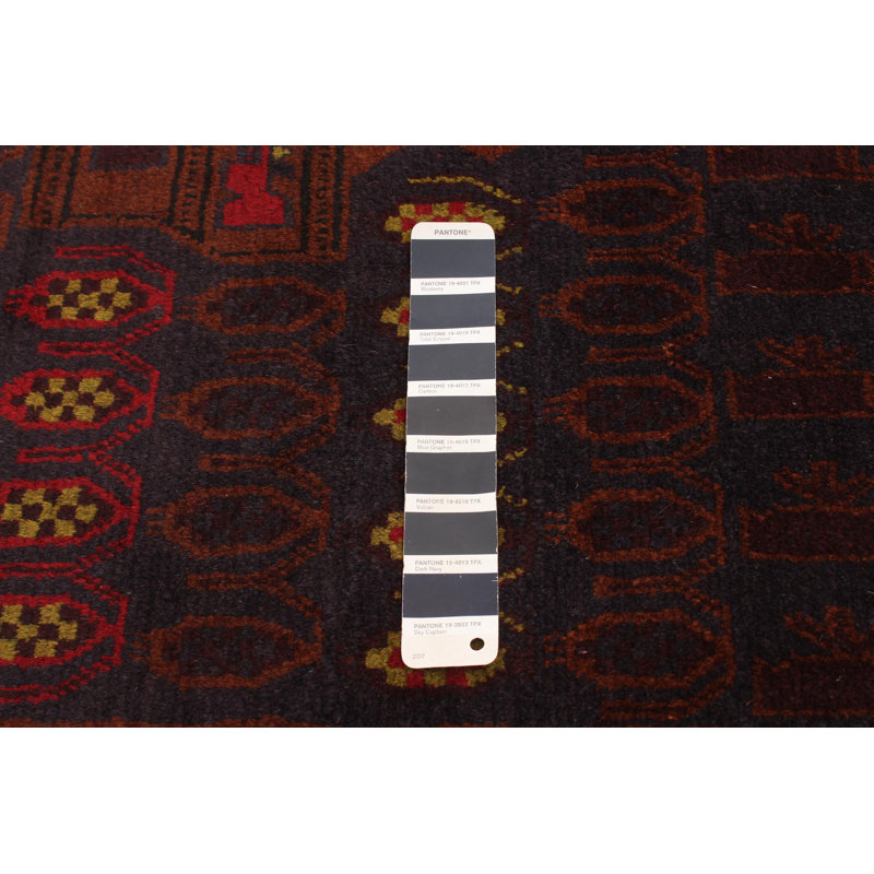 Tapis bleu marine foncé Rare War 3 pi 11 po x 6 pi 5 po