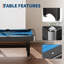 Table de billard et de ping-pong 6 pieds - Table multi-jeux 2-en-1 avec accessoires, structure durable pour les loisirs en famille et les salles de jeux-126172589