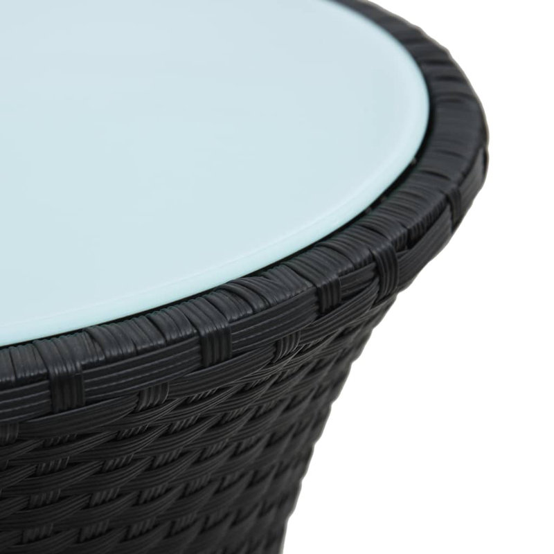 Side Table, White, Black