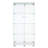 Two-Door  Tawny  Glass Display Cabinet 4 Shelves With Door-1070596516