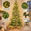 Arbre de Noël 7,5 pi pré-éclairé avec 350 lumières DEL scintillantes