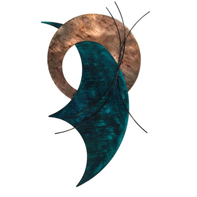 Handmade Modern Abstract Wall Decor on Metal