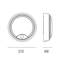 Pylus Outdoor Round Wall Light 1100lm Motion Sensor Bulkhead IP54 LED Integrated Exterior Light-823828024