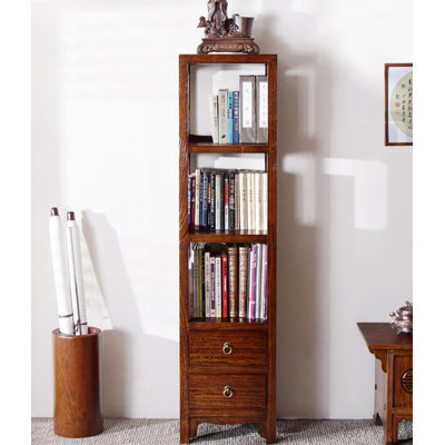 Traditional Chinese Style Paulownia Wood Open Bookcase
