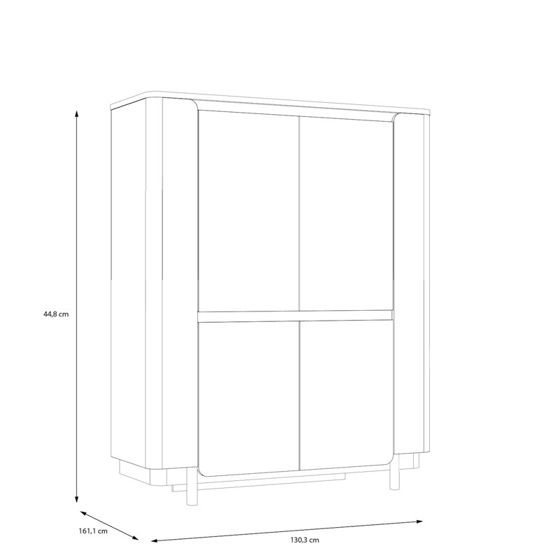 Reardon 130.3cm Sideboard