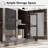 Farmhouse TV Stand, Entertainment Center Console Table with Storage Stands for Living Room, Bedroom-1037775008-1036026670