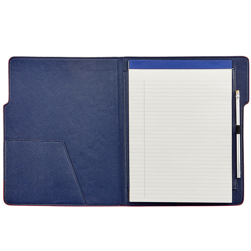 Hugo Leather File Organizer, Red