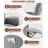Recliner Chair, Electric Adjustable PU Recliners Home Seating With Remote Control, Modern Reclining Chair With Thick Seat Cushion And Backrest-1845564151