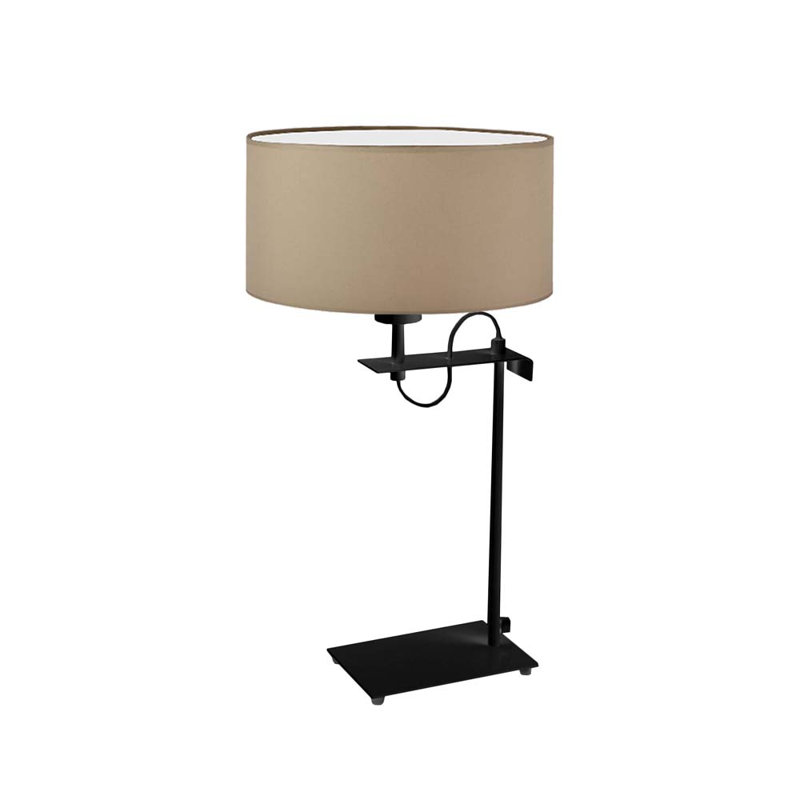 Arlena Metal Desk Lamp, Beige, Black