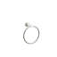 Emtek Modern Tubular Brass Towel Ring w/ Step Disc Rosette-836037935
