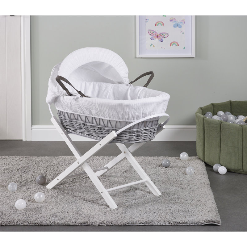 No Pattern Moses Basket Bedding Set