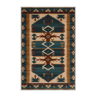  Tapis lavable de style sud-ouest Wapiti
