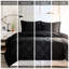 Édredon noir très grand 3M, réversible, matelassé à losanges, duvet synthétique, 2 taies décoratives, antitaches, design de culture Glorious-124576412