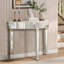 89.9cm Glass Top Console Table