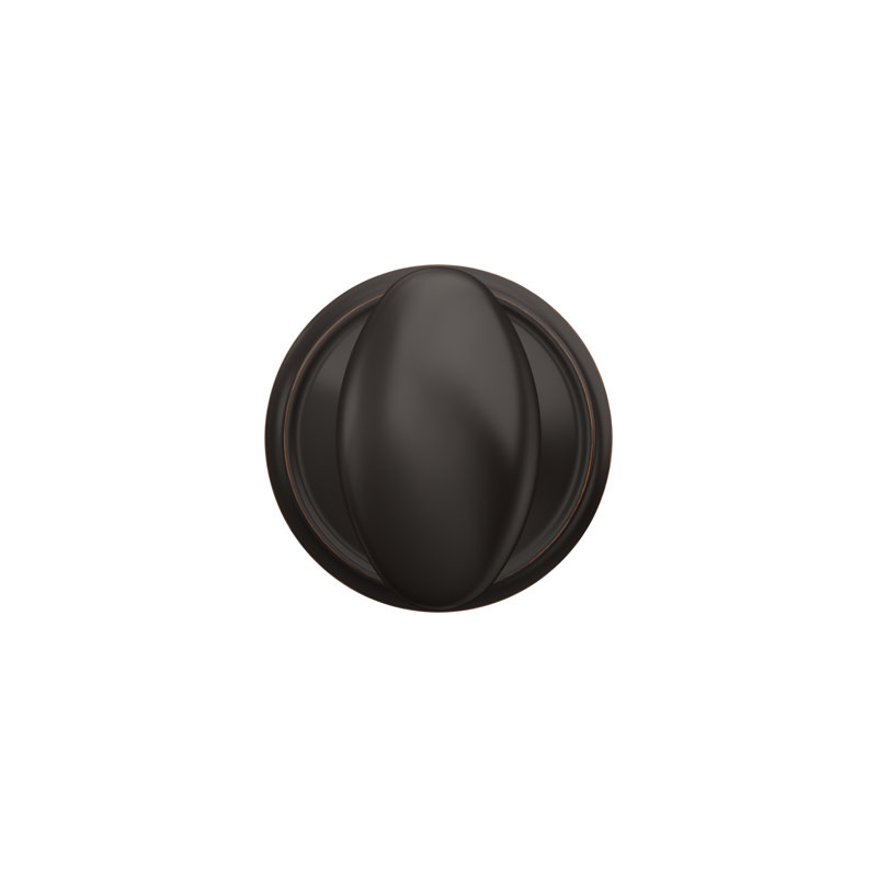 Siena Passage Door Knob with Rosette, Aged Bronze
