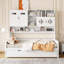 Lit de jour en bois avec lit gigogne, armoire et tablette tout-en-un pour des solutions de chambre à coucher compactes et élégantes-210908140-210908143