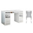130Cm Mirrored 13-Drawer Glass Top Dressing Table & 50Cm Crushed Diamond 6-Drawer Jewelry Armoire Vanity Set