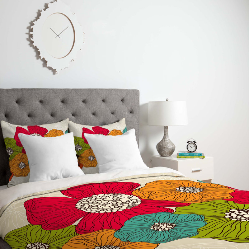 Housse de couette légère fleurs, Grand