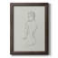 Croquis de dos féminin I, toile encadrée de qualité supérieure - prête à être accrochée-1282762885