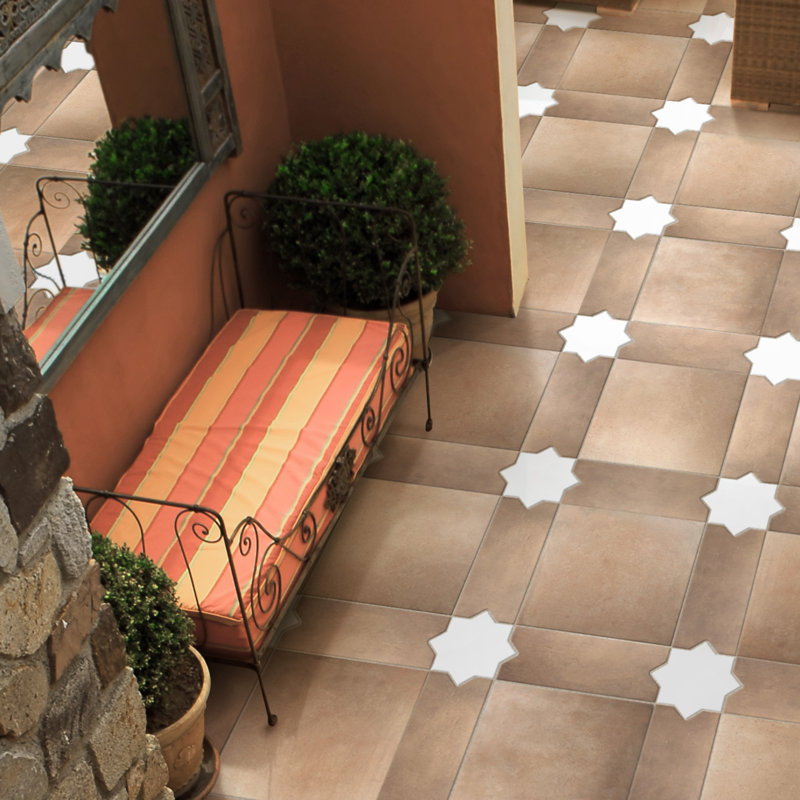 Argile Losanga 7 In. X 17-5/8 In. Porcelain Floor And Wall Tile