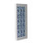 Ensemble de 2 sculptures suspendues bleues et blanches, décoration murale moderne, 12,5 po x 24,5 po