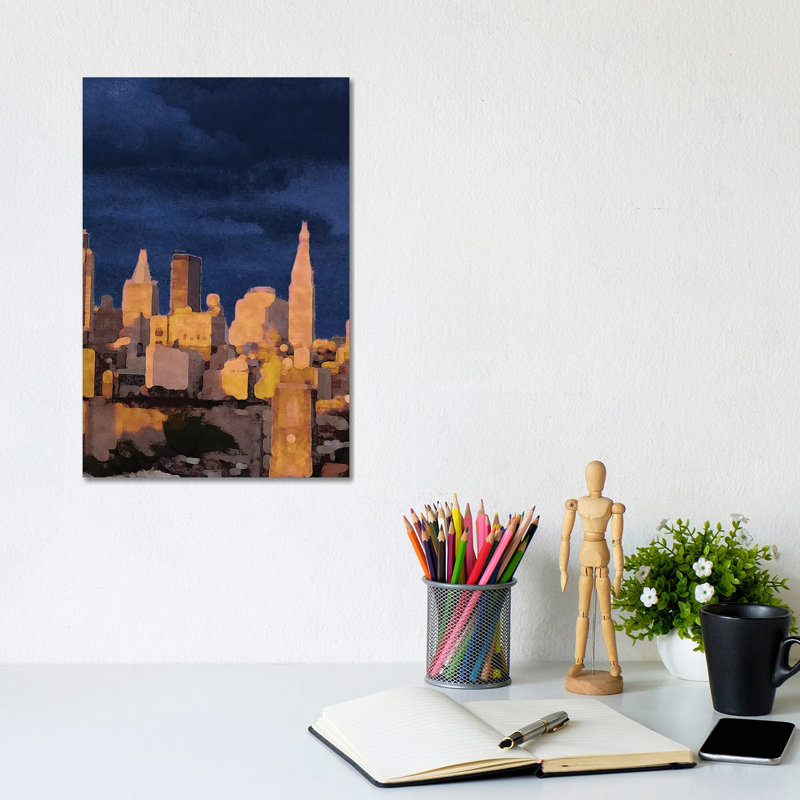 The City II by Nicholas Biscardi - Wrapped Canvas Print