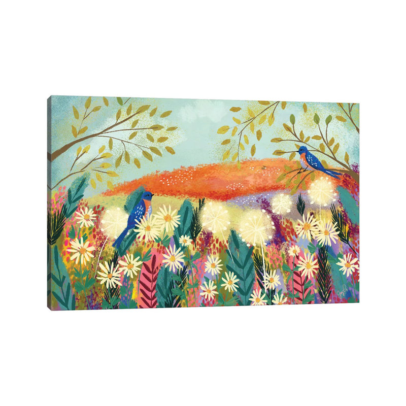 «Autumn Days III» par Joy Laforme - Estampe numérique sur toile tendue avec châssis, H 26 po x l 40 po x 1,5 po