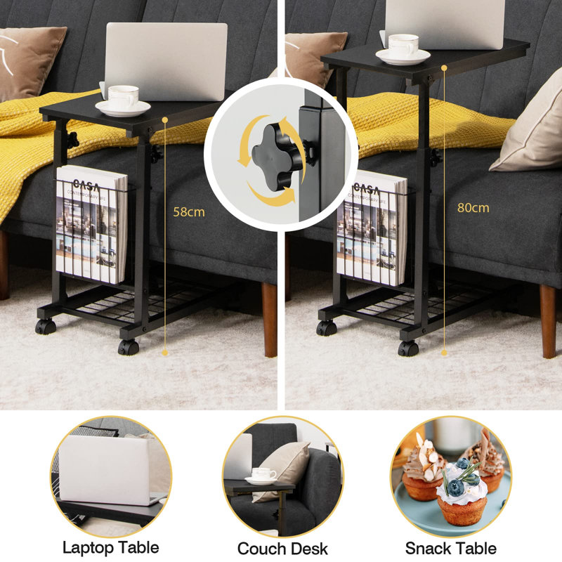 C Table End Table, Black