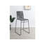 Chaise de comptoir Jerome en corde tissée gris anthracite (ensemble de 2)-108608044