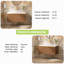 Meuble-lavabo mural simple 35,8 po avec comptoir en marbre-111696018