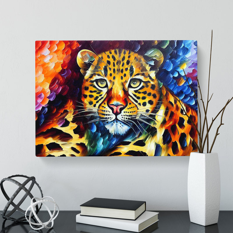 Leopard Painting Vol.2 Abstract - Wrapped Canvas, 35cm H x 50cm W x 3cm D