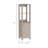 Linen Cabinet Jannes, Two Open Shelves, Single Door, Light Gray Finish-1184956311