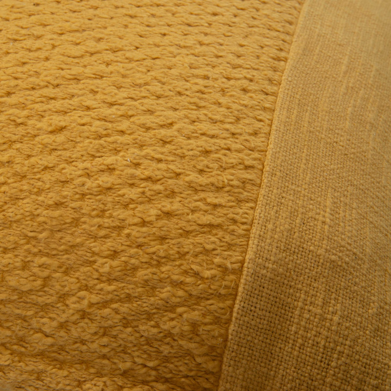 Coussin en coton Colombe, Jaune