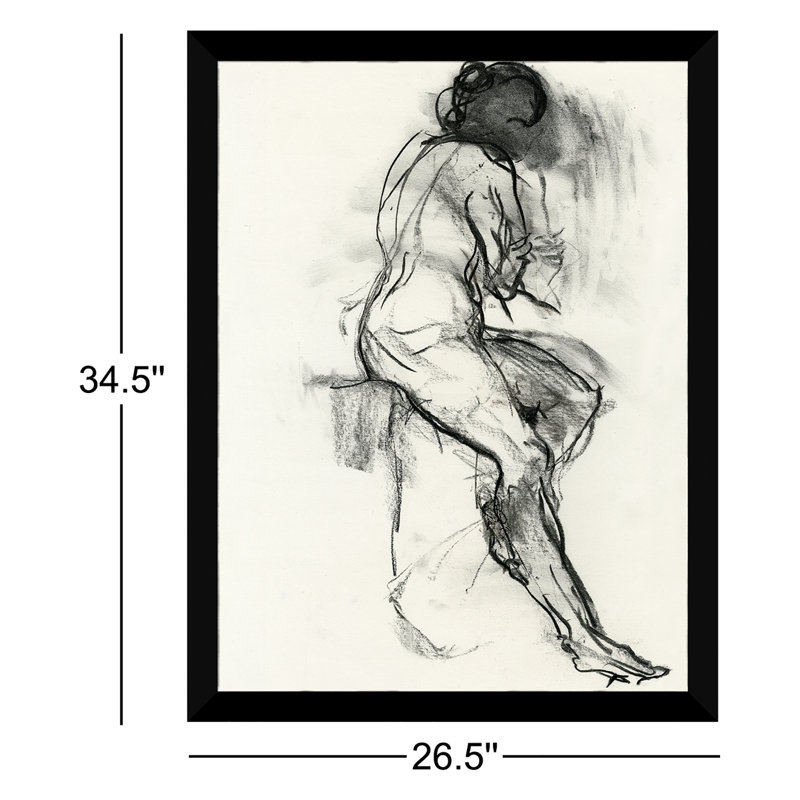 Nude Figure Sketches B Giclee Print