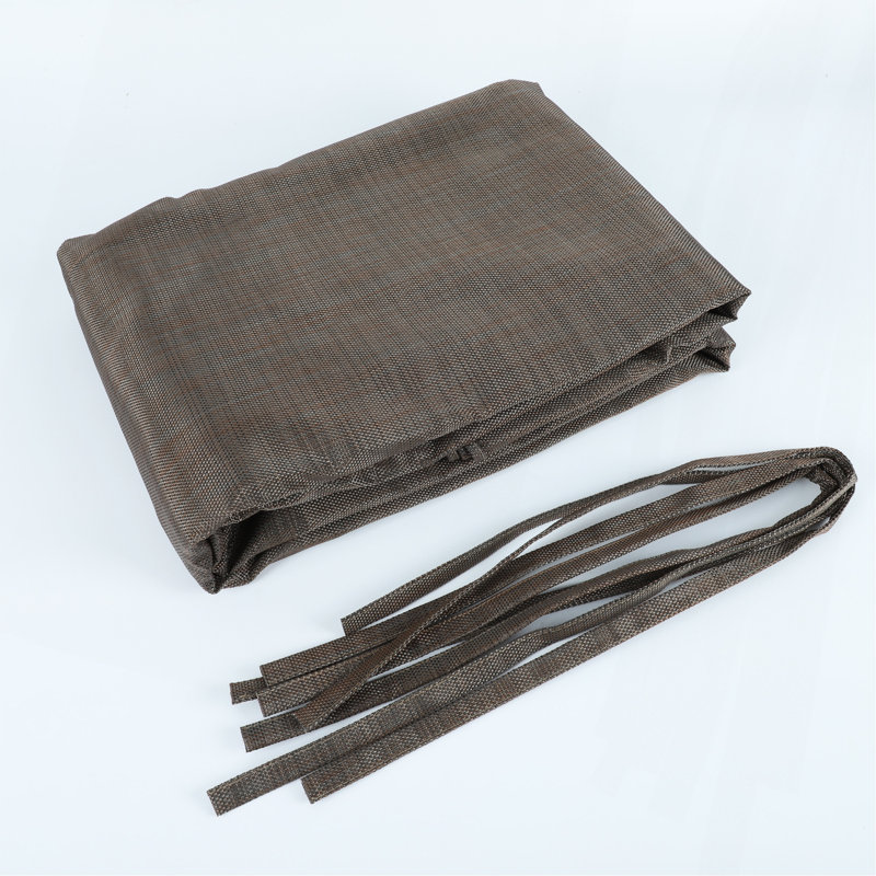Toile de protection extérieure pour pergola en PEHD avec œillets 13 'x 7,7', brun
