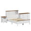 Ensemble 3 pièces Modern Farmhouse comprenant une tête de lit avec ports de charge, table de chevet et commode-1789501836