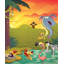 Happy Jungle - Graphic Art on Canvas
