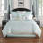 Ensemble d'édredon réversible en microfibre bleu Arezzo 6 pièces-75192512