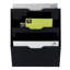 Porte-courrier mural en acrylique noir
