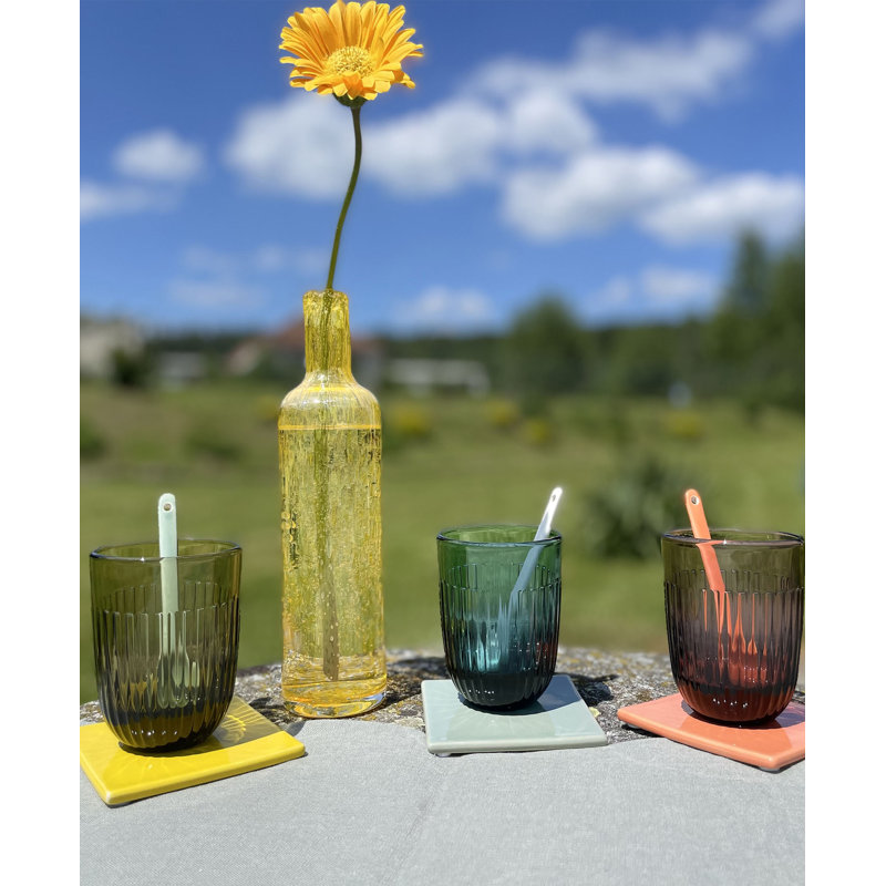 Quessant Drinking Glass, Green