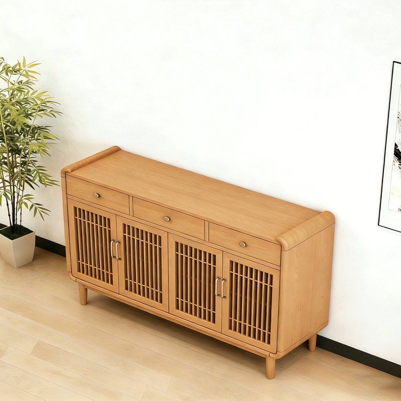 Buffet de style rétro et minimaliste, H 35,4 po x l 63 po x P 15,7 po