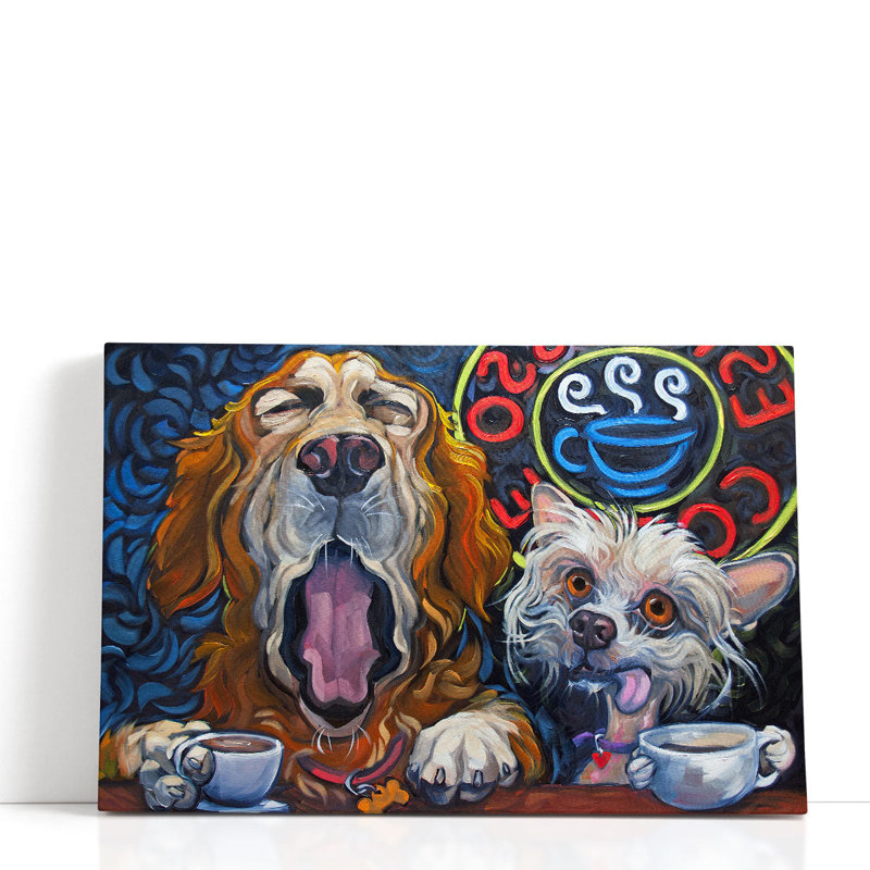 One Cup Shy - reproduction d'art sur toile, H 40 po x l 60 po