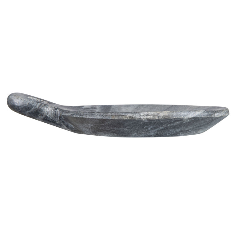 Martinson Marble Decorative Plate 1, 1" H x 4" W x 5" D, Gray