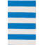 Tapis rayé bleu / ivoire en coton tissé à plat à la main Brookvale-17628177
