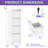 4 Drawer Metal Office/home File Cabinet With Lock, Steel, Tilt Feature, Full Extension Drawers For Convenient Handling And Management Neat Storage Retrieval-1662122830