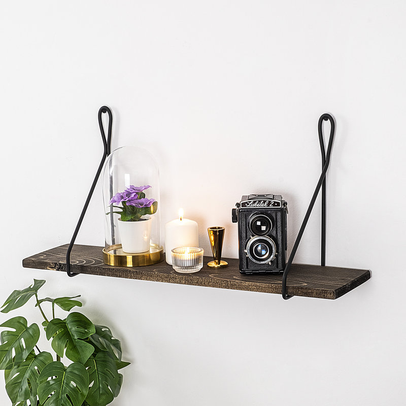 Tablette décorative en bois d'épinette