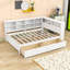 Lit de jour en bois Broadview avec 2 tiroirs et rangement et USB-1914866355